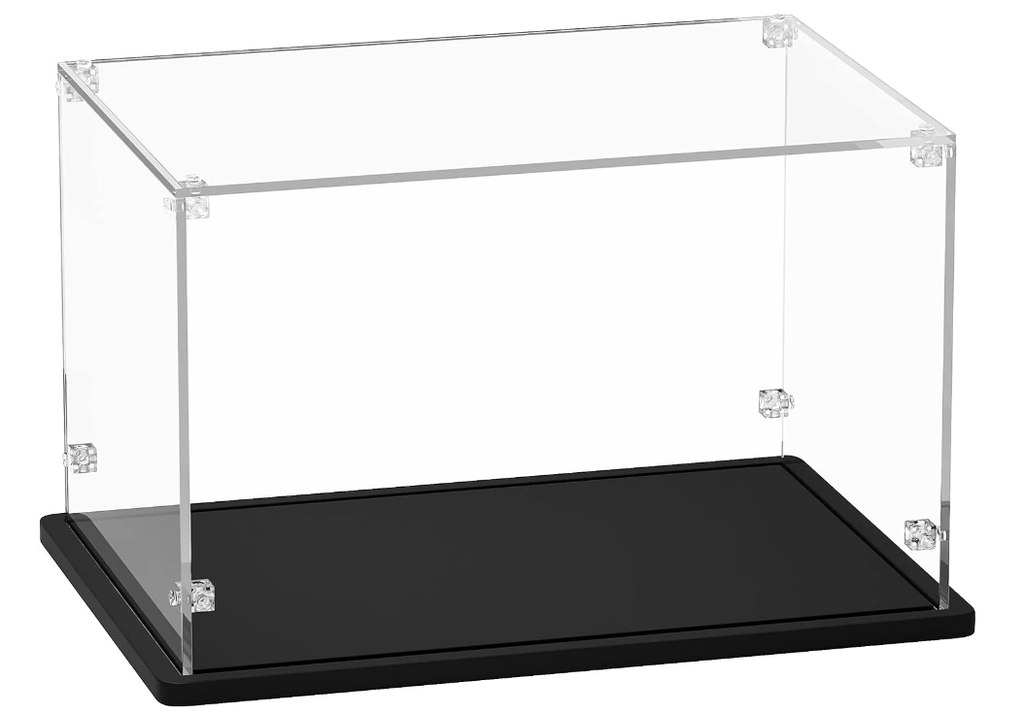 Thick Acrylic Display Box with Black Wooden Base 30cm*20cm*20cm