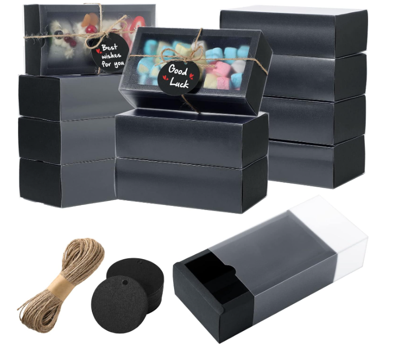 Kraft Paper Drawer Box with Window 16CM*9CM*5CM
