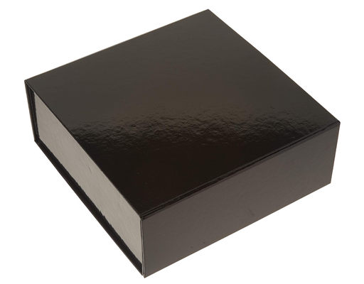 CECOBOX Black Gloss Magnetic Collapsible Gift Box  20CM*20CM*7.62CM
